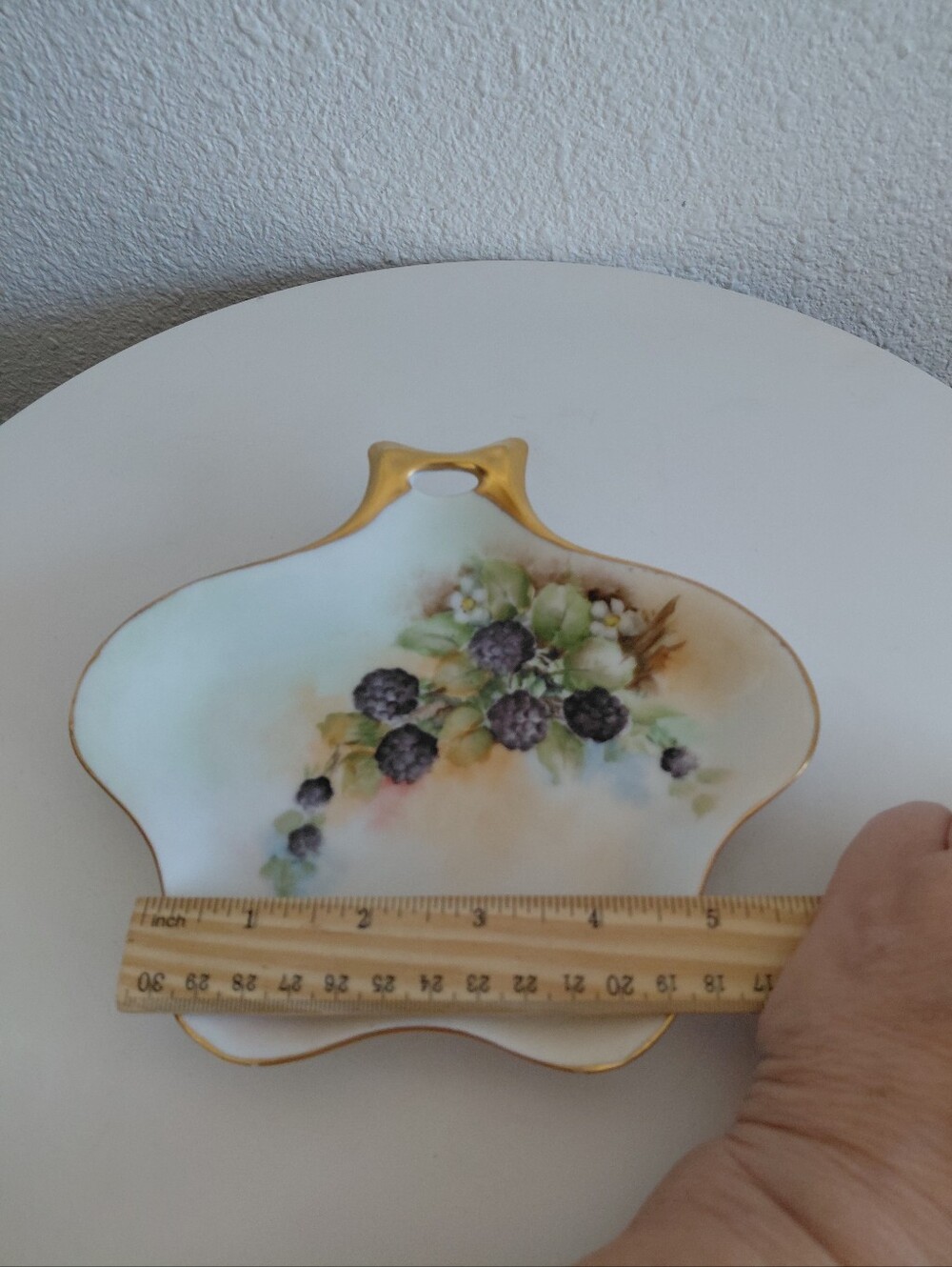 Hand Painted Fine Porcelain Dish Bowl MC Vintage Germany ? - Picture 14 of 15